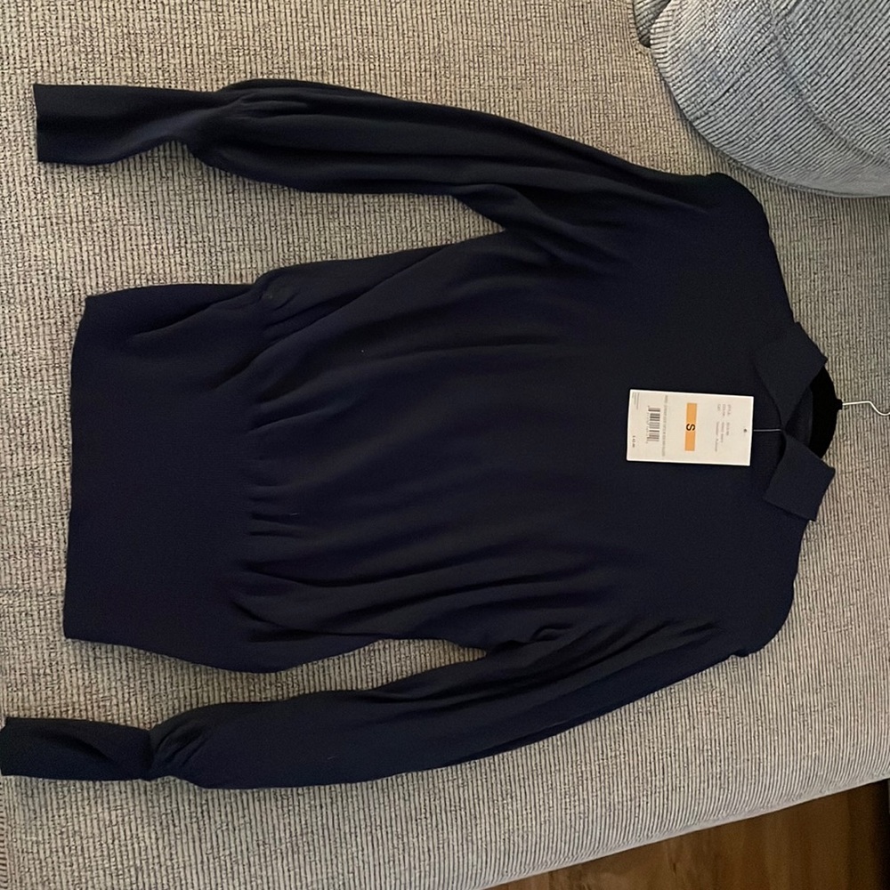 Navy long sleeve- ANDREA turtle neck
